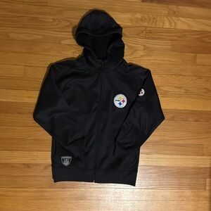 Official NFL Equipment Steelers jacket with hood.